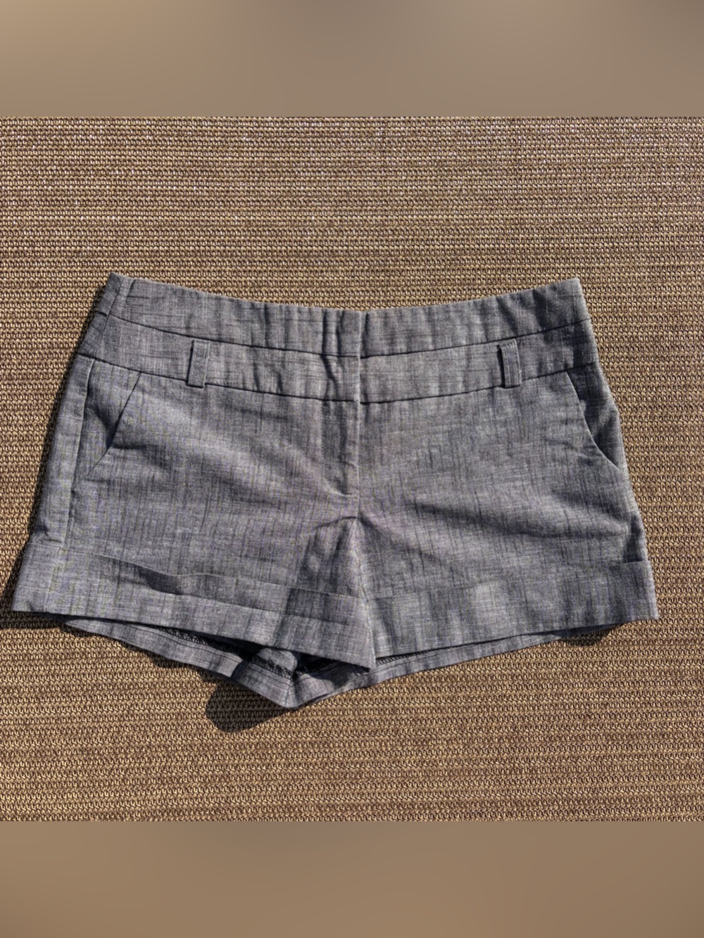 Tracy Evans Vintage Y2K Gray Tailored Cuffed Shorts Size 11
